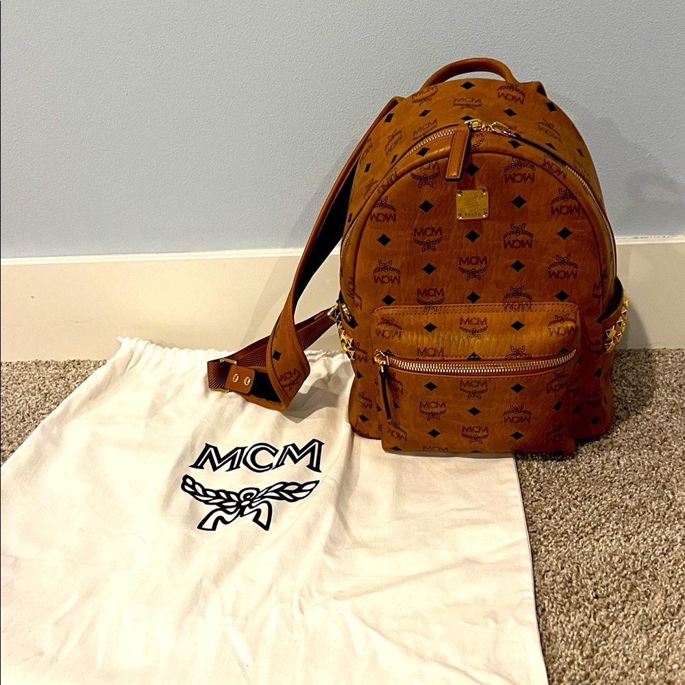 MCM Visetos Side Studs Stark Mini Backpack
Pristine condition